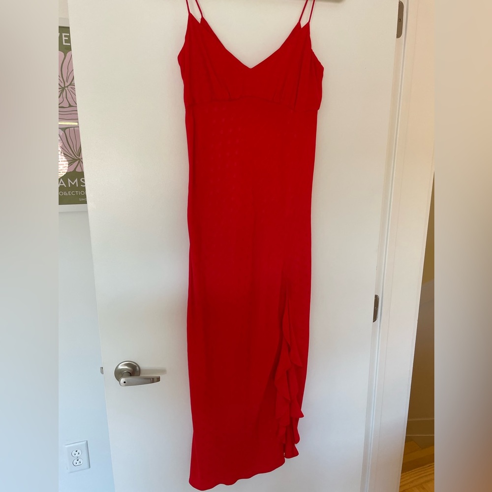 Zara red polka dot dress